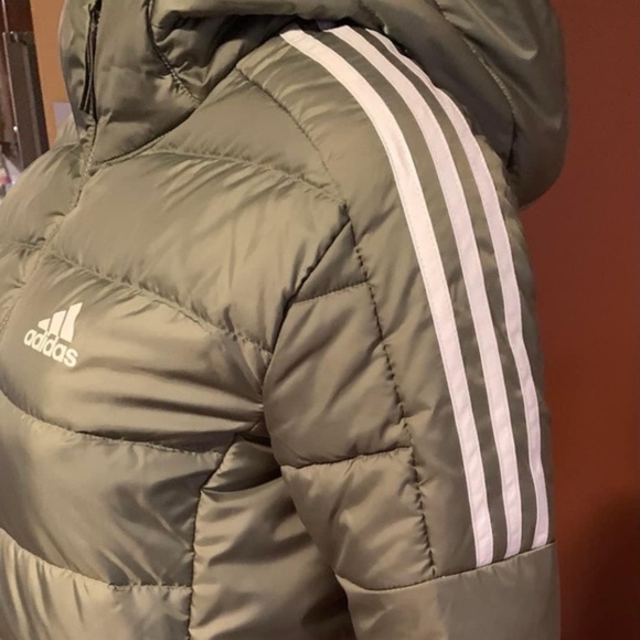 Adidas Essentials Light Down Hooded Parka - Picture 7 of 15